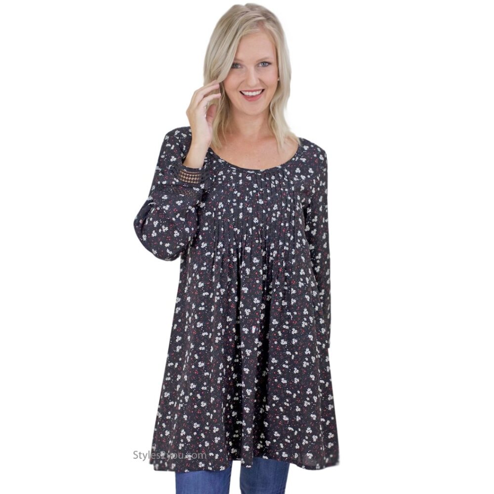NWT Easel Clothing Ada Oversized Flowing Dress in Black